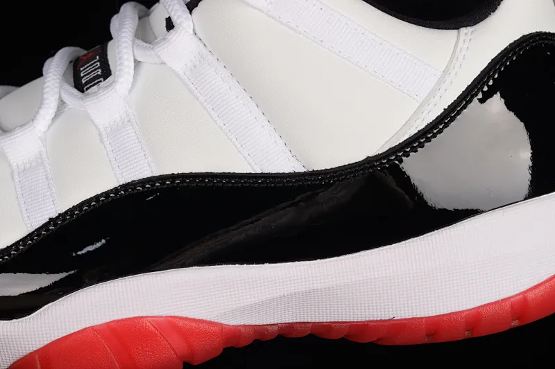 All categories Air Jordan Jordan series basketball shoes Air Jordan 11 F version Air Jordan 11 Retro Low AJ11 Joe 11 low-top patent leather black and red top layer genuine carbon AV2187-160
